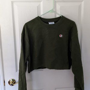 Champion Cropped Sweatshirt Large